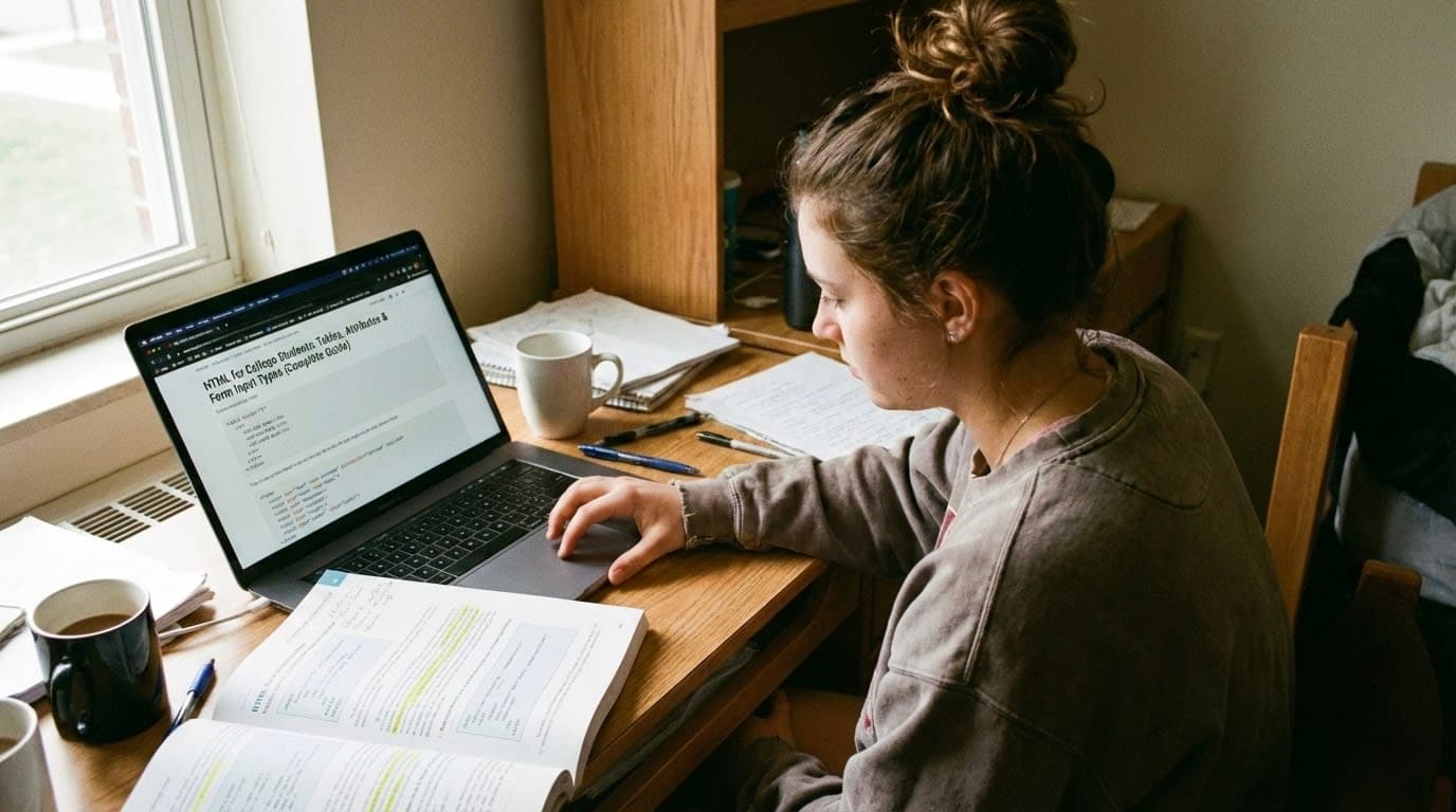 HTML: Complete Guide on Tables, Attributes & Form Input Types